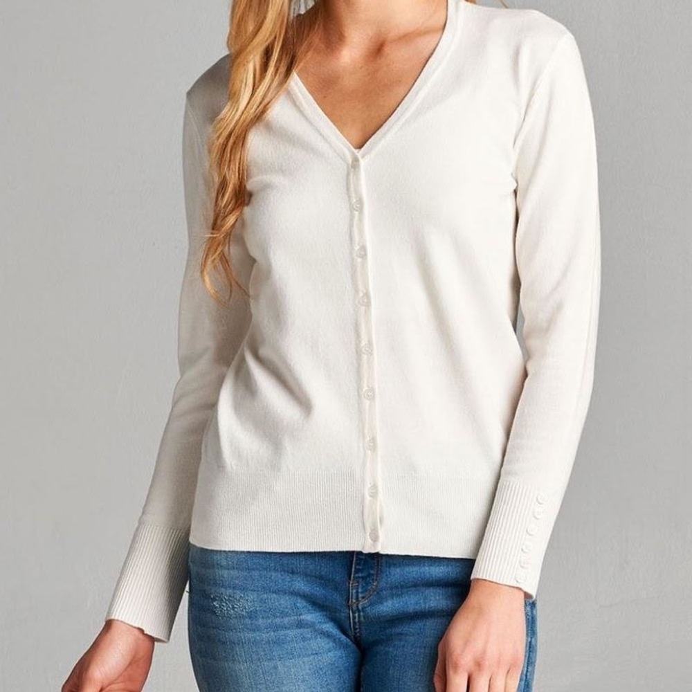 Very Soft White Cardigan
